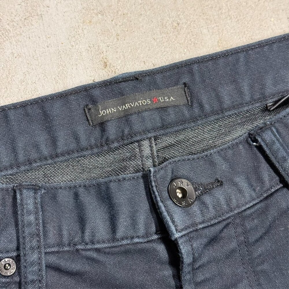 John Varvatos USA Jeans Bowery Slim Straight Cotton Stretch Blue 34x28 - Picture 4 of 11
